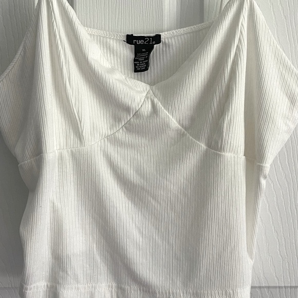 White Rue21 Crop Top Tank - Picture 3 of 8